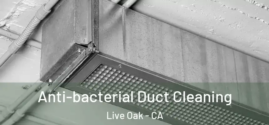 Anti-bacterial Duct Cleaning Live Oak - CA