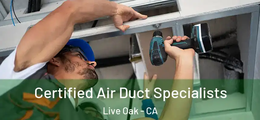 Certified Air Duct Specialists Live Oak - CA