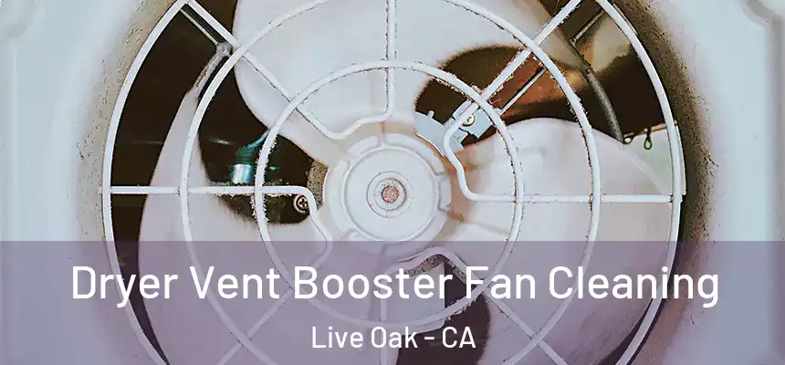 Dryer Vent Booster Fan Cleaning Live Oak - CA