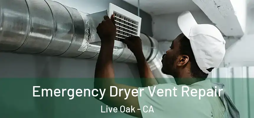 Emergency Dryer Vent Repair Live Oak - CA