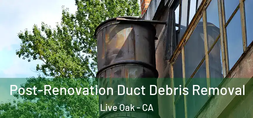  Post-Renovation Duct Debris Removal Live Oak - CA